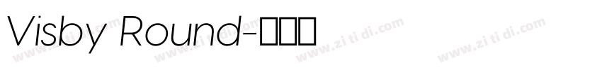 Visby Round字体转换